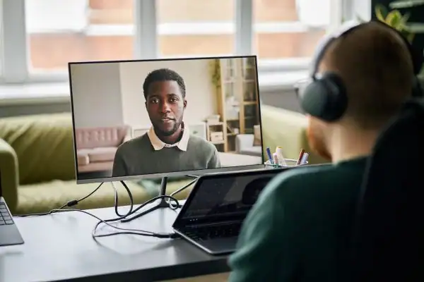 image of online mediation Havering in progress.