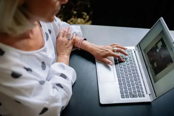 Image of woman attending online mediation Havering services from Barker Mediation